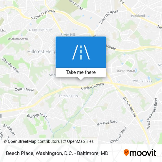 Beech Place map
