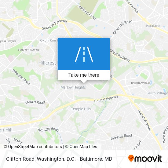 Mapa de Clifton Road