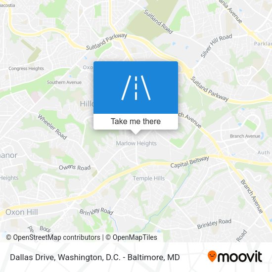 Mapa de Dallas Drive