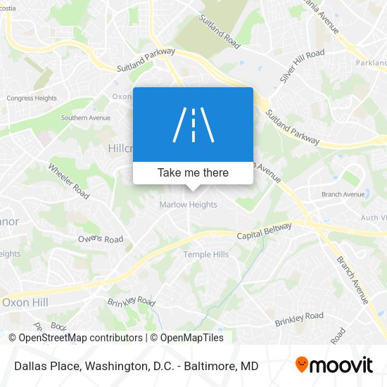 Mapa de Dallas Place