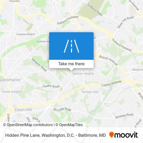 Hidden Pine Lane map