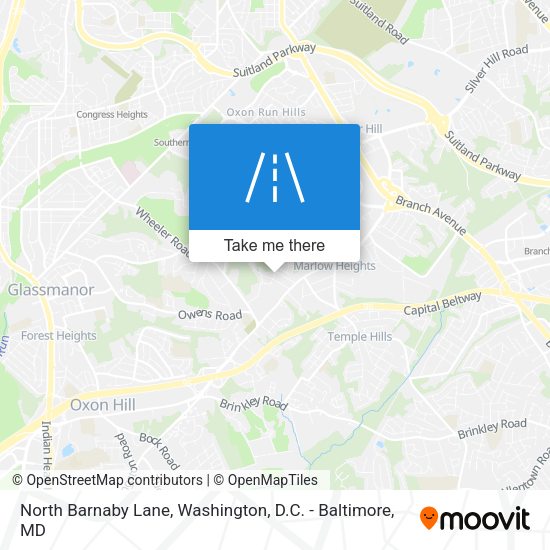 North Barnaby Lane map