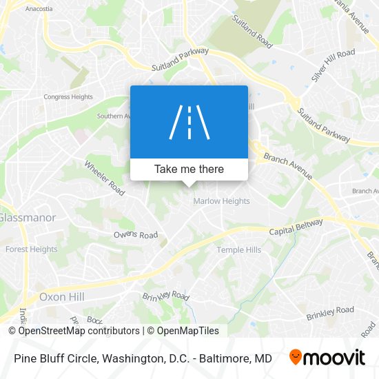 Pine Bluff Circle map
