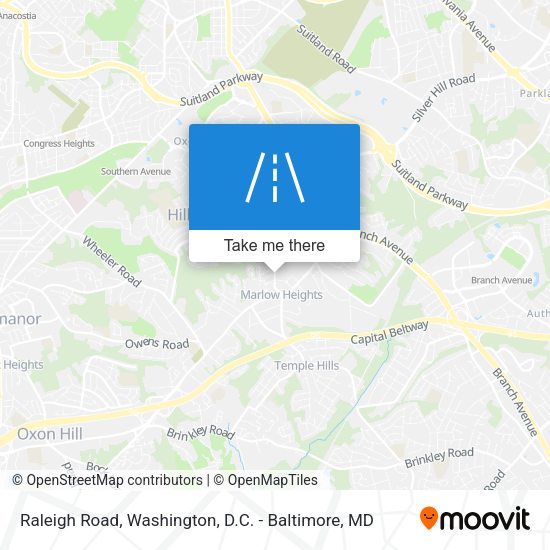 Raleigh Road map