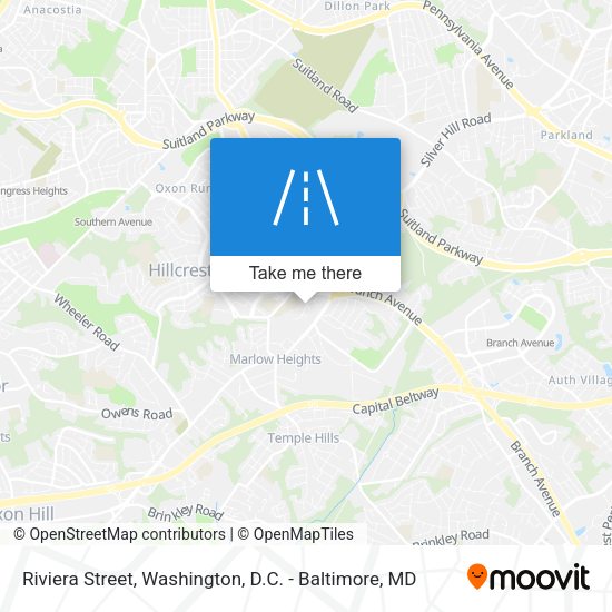 Riviera Street map