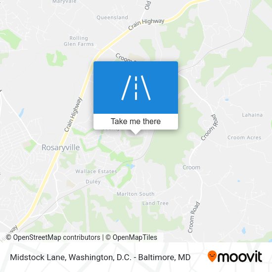 Midstock Lane map