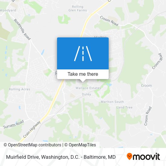 Muirfield Drive map