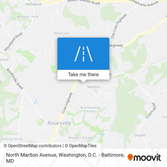 Mapa de North Marlton Avenue