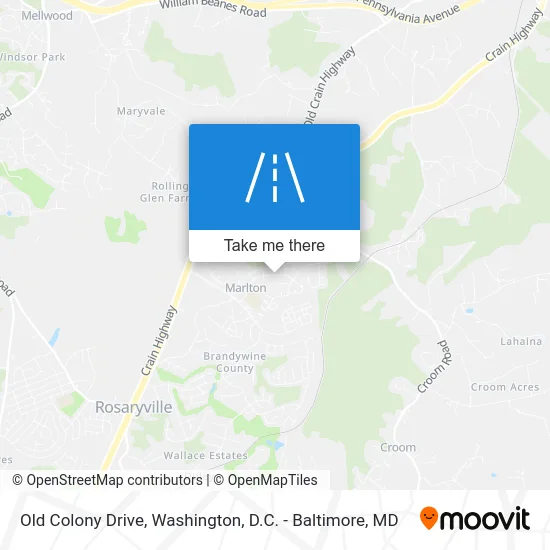 Old Colony Drive map