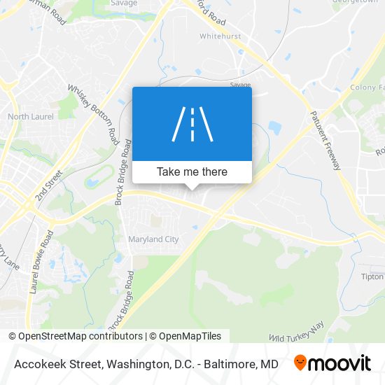 Accokeek Street map
