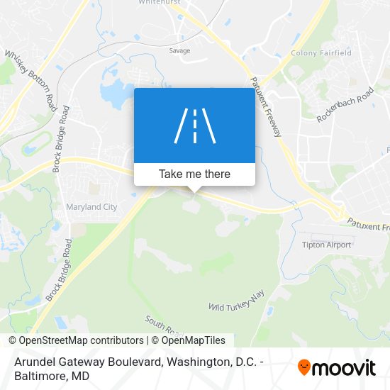 Arundel Gateway Boulevard map