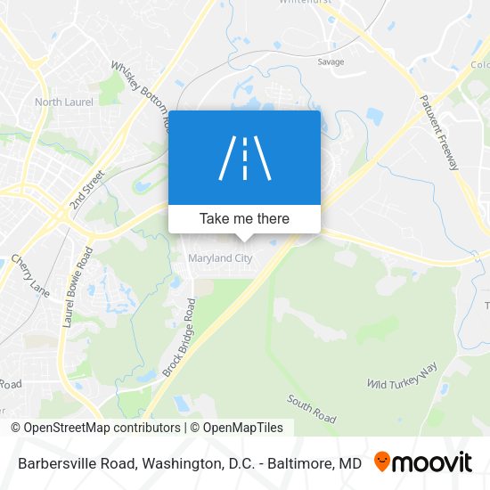 Barbersville Road map