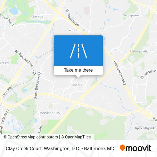 Clay Creek Court map