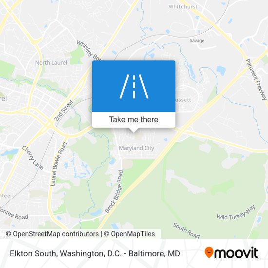 Elkton South map