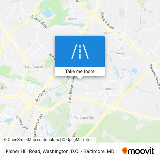 Fisher Hill Road map