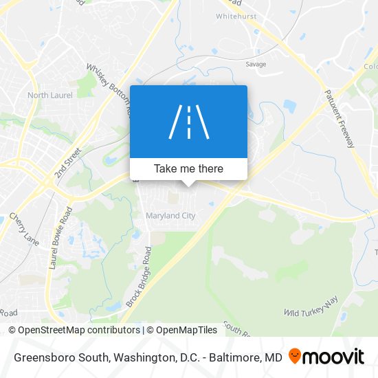 Mapa de Greensboro South