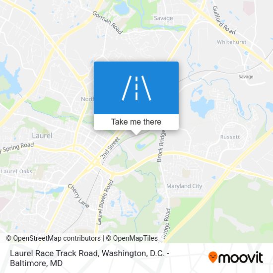 Mapa de Laurel Race Track Road