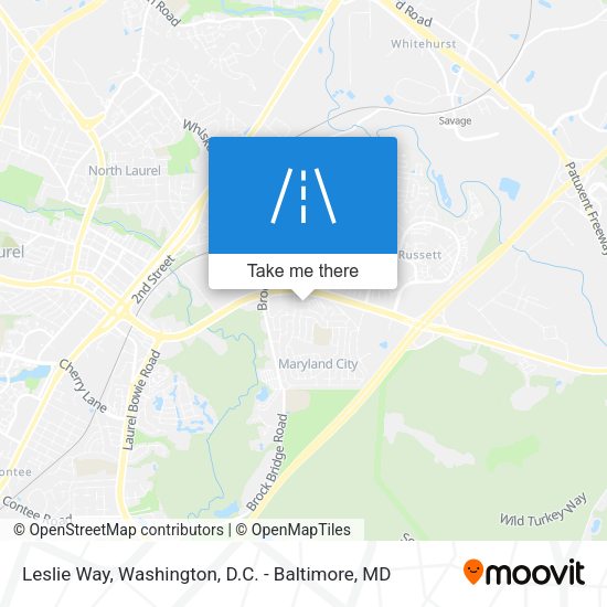 Leslie Way map