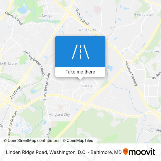 Linden Ridge Road map