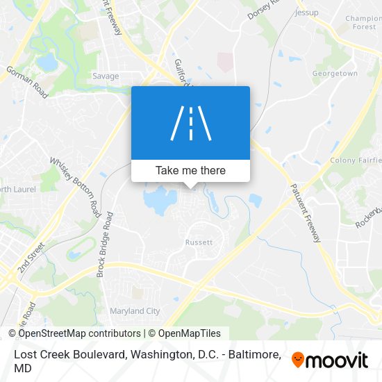 Mapa de Lost Creek Boulevard