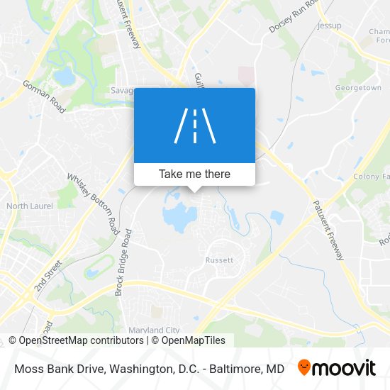 Moss Bank Drive map