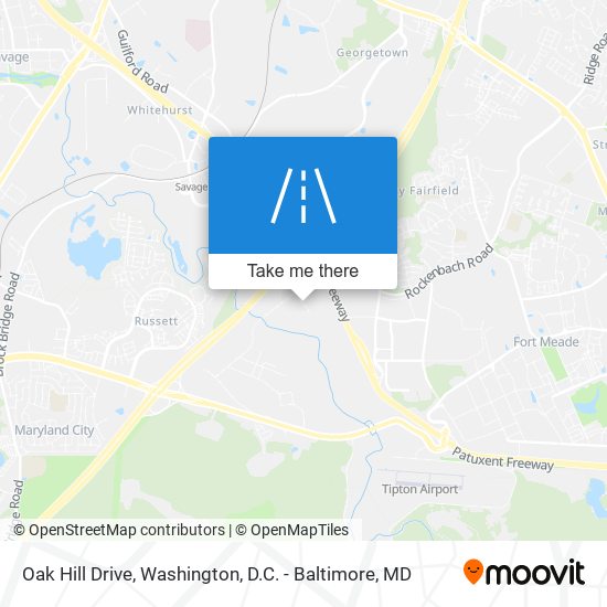 Oak Hill Drive map