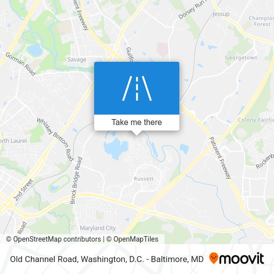 Old Channel Road map