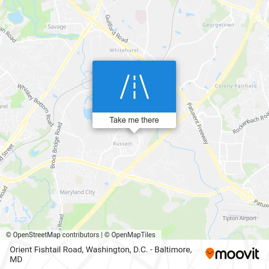 Orient Fishtail Road map