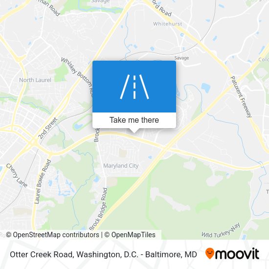 Otter Creek Road map