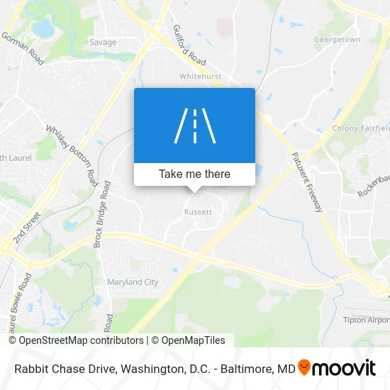 Rabbit Chase Drive map