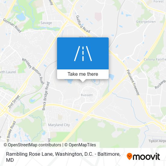 Mapa de Rambling Rose Lane