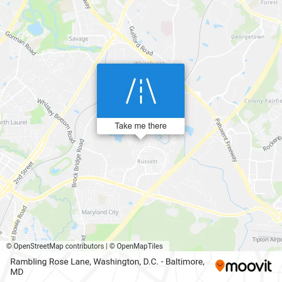 Rambling Rose Lane map