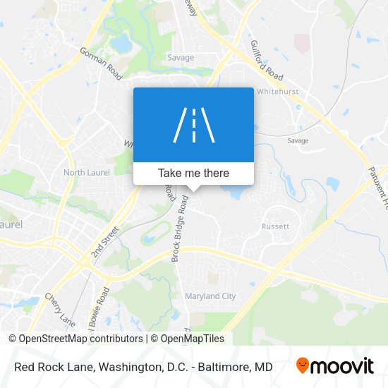 Mapa de Red Rock Lane