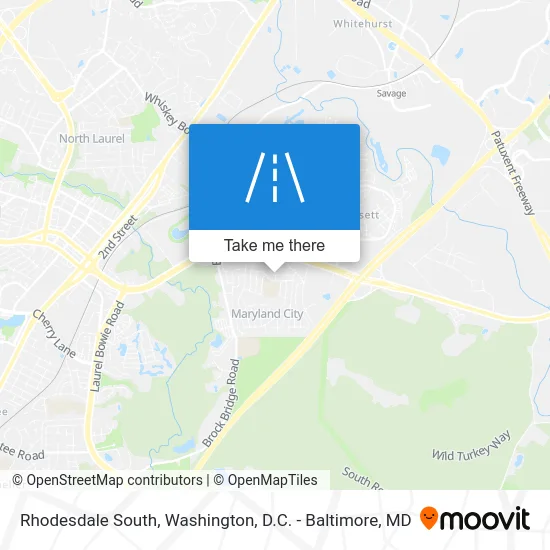 Rhodesdale South map