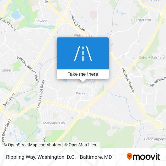 Mapa de Rippling Way
