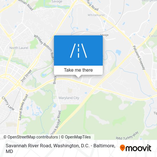 Mapa de Savannah River Road