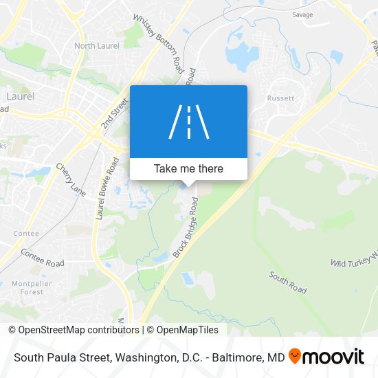 South Paula Street map
