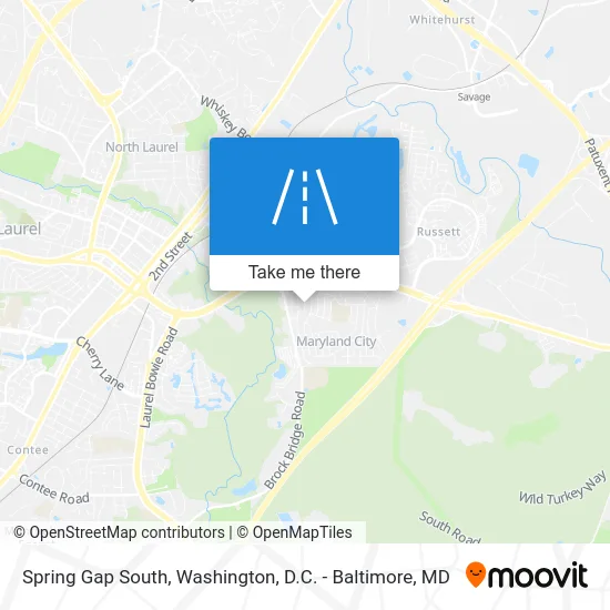 Spring Gap South map