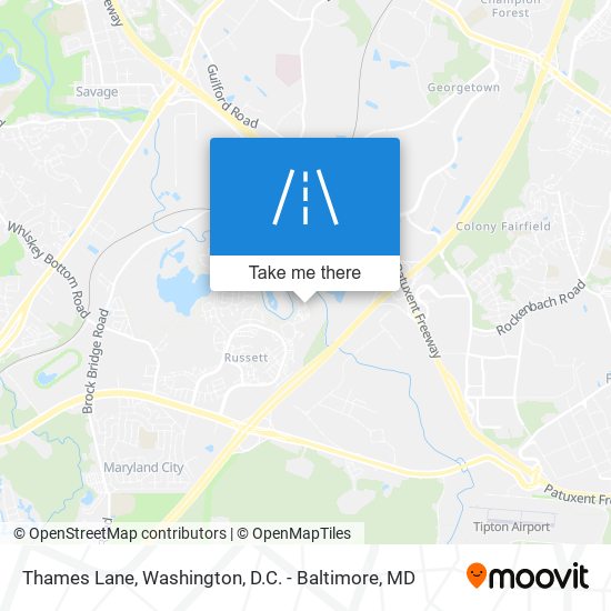 Mapa de Thames Lane