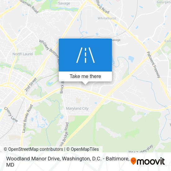 Woodland Manor Drive map