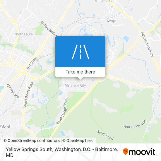 Yellow Springs South map