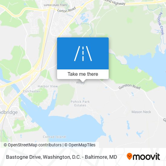 Mapa de Bastogne Drive