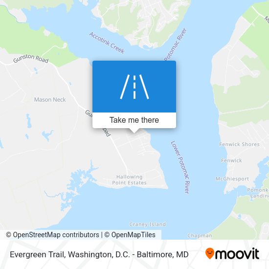 Evergreen Trail map
