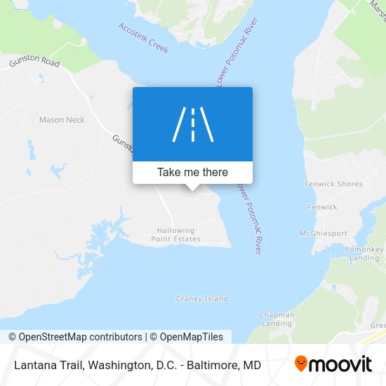 Lantana Trail map