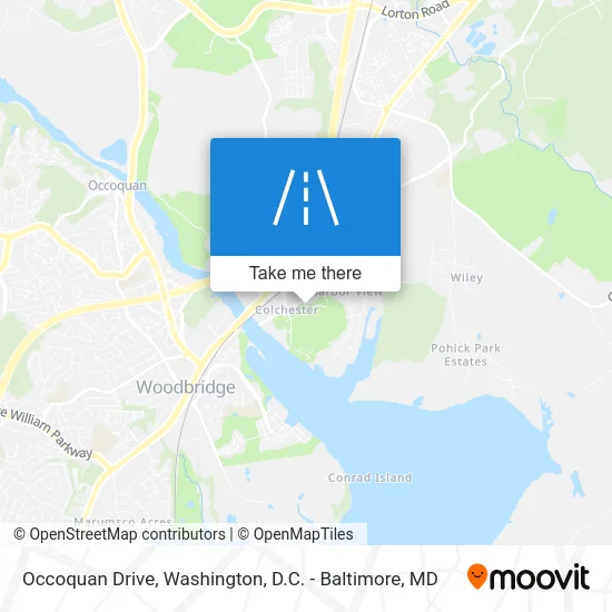 Occoquan Drive map