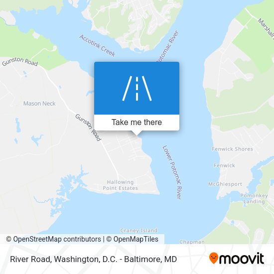 Mapa de River Road