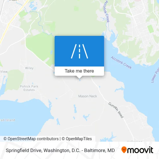 Springfield Drive map