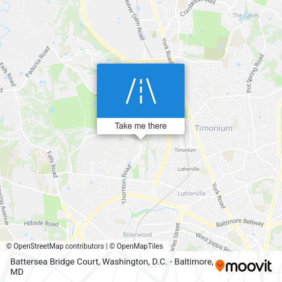 Mapa de Battersea Bridge Court