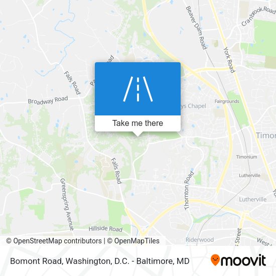 Bomont Road map