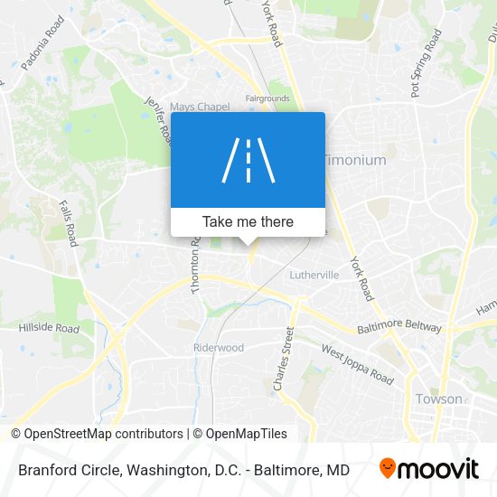 Mapa de Branford Circle